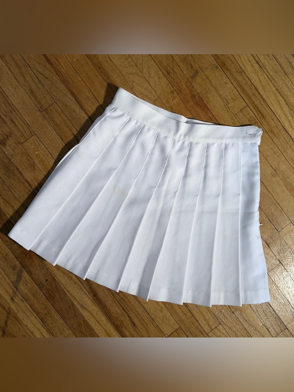 Los Angeles Apparel Tennis Skirt Pleated Mini White Size Small - Picture 2 of 4